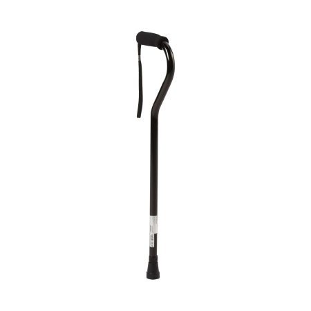 Black McKesson Offset Aluminum Cane - 30 to 39 Inch Height