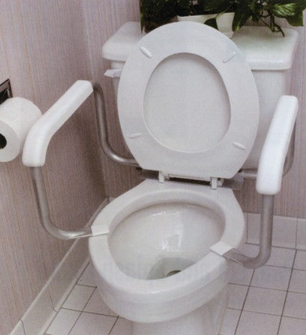 Toilet Safety Arm Rails with 18 Inch Width