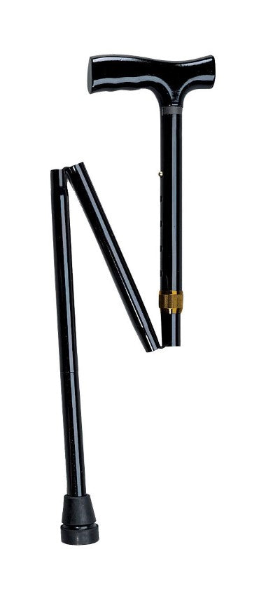 Black Folding portable cane