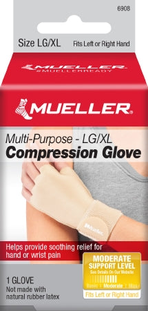 Mueller® Fingerless Over-the-Wrist Length Ambidextrous Stretch Fabric Glove