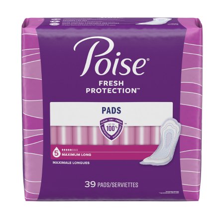 Poise® Fresh Protection™ Bladder Control Pad 14.6 Inch Length Heavy Absorbency