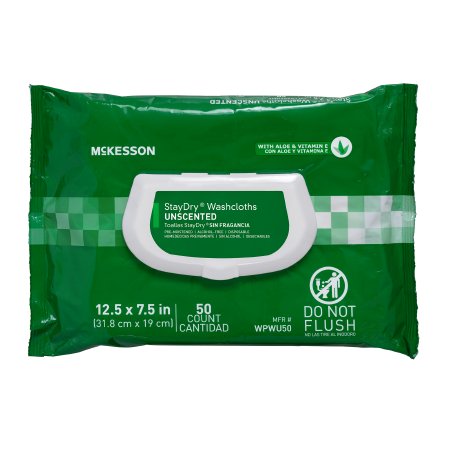 McKesson Unscented StayDry® Personal Cleansing Wipes