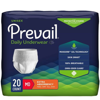 Prevail® Moderate Absorbency Disposable Incontinence Unisex Underwear