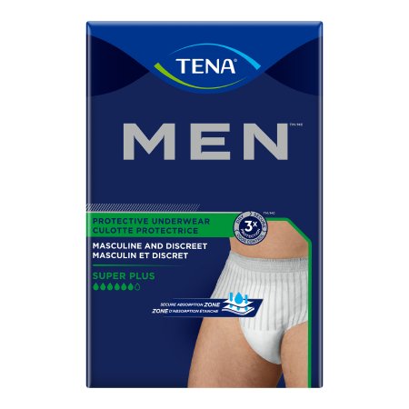 Male Adult Absorbent Underwear TENA® MEN™ Super Plus Pull On with Tear Away Seams Disposable Heavy Absorbency
