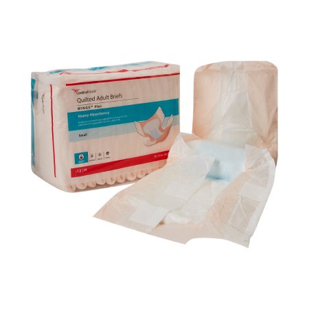 Cardinal Unisex Adult Incontinence Brief Wings™ Large Disposable Heavy Absorbency