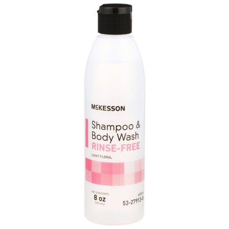 McKesson Rinse-Free Shampoo and Body Wash Light Floral Scent