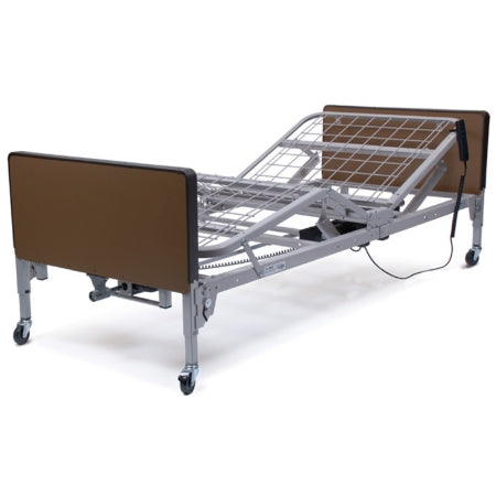 Electric Bed Patriot™ Home Care High-Low 87 Inch Length Grid Sleep Deck 9-1/2 to 20 Inch (Casters in Low Position), 13 to 23-1/2 Inch (Casters in Standard Position) Height Range