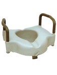 Elevated Toilet Seat with Removable Arms