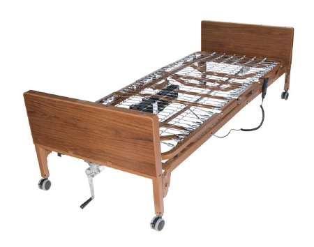 Semi-Electric Bed Delta® Ultra-Light 1000 Home Care 88 Inch Length Spring Deck 12-1/2 to 21-1/2 Inch Height Range