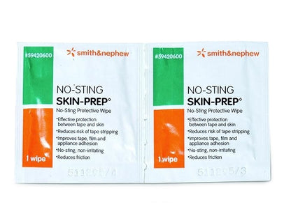 No-Sting Skin Prep Wipes 50 Count