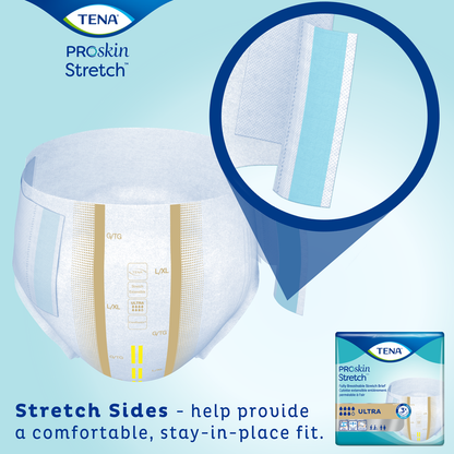Unisex Adult Incontinence Brief TENA ProSkin Stretch™ Ultra