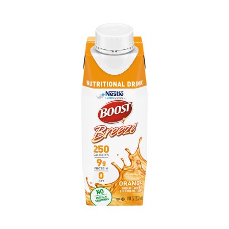 Oral Supplement Boost Breeze® Orange Flavor Liquid 8 oz. Carton