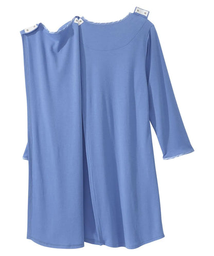 Patient Exam Gown Silverts® Medium Blue Reusable